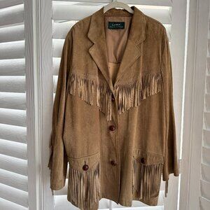 PERFECTLY VINTAGE RARE FRINGED Ralph Lauren Western Jacket